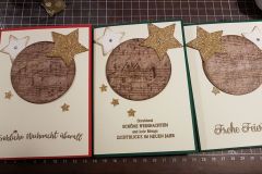 Weihnachtskarte Noten dunkel